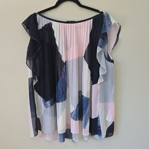 Banana Republic Multicolor Ruffle Blouse